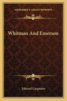 Whitman And Emerson