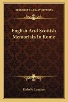 English And Scottish Memorials In Rome