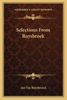 Selections From Ruysbroek