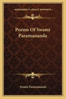 Poems Of Swami Paramananda
