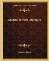 Ancient Turkish Literature