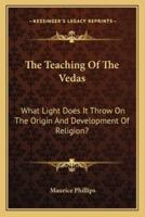 The Teaching Of The Vedas