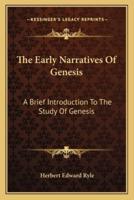 The Early Narratives Of Genesis