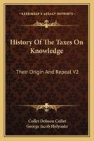 History Of The Taxes On Knowledge