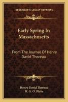 Early Spring In Massachusetts