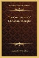 The Continuity Of Christian Thought