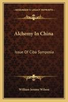 Alchemy In China