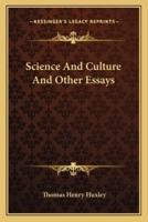 Science And Culture And Other Essays