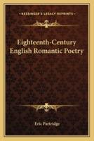 Eighteenth-Century English Romantic Poetry