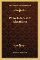 Philo-Judaeus Of Alexandria