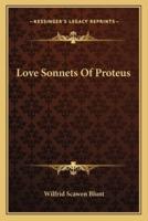 Love Sonnets of Proteus