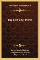 The Last Leaf Poem