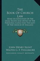 The Book Of Church Law