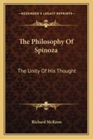 The Philosophy Of Spinoza