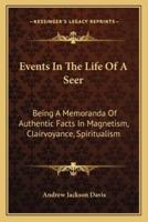 Events In The Life Of A Seer