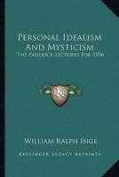 Personal Idealism And Mysticism