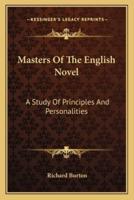Masters Of The English Novel
