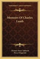Memoirs Of Charles Lamb