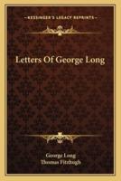Letters Of George Long