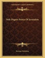 16th Degree Prince of Jerusalem