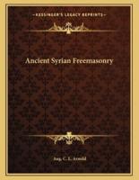 Ancient Syrian Freemasonry