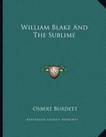William Blake and the Sublime