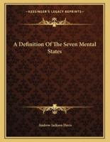 A Definition of the Seven Mental States