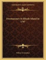 Freemasonry in Rhode Island in 1797
