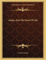 Adapa and the Food of Life