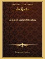 Common Secrets of Nature