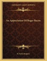 An Appreciation Of Roger Bacon