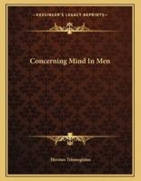 Concerning Mind in Men