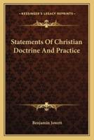 Statements Of Christian Doctrine And Practice