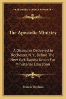 The Apostolic Ministry