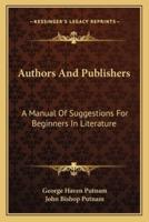 Authors And Publishers