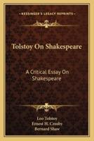 Tolstoy On Shakespeare