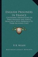 English Prisoners In France