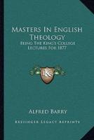 Masters In English Theology