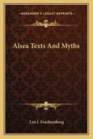 Alsea Texts And Myths