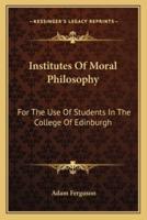 Institutes Of Moral Philosophy