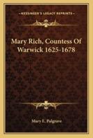 Mary Rich, Countess Of Warwick 1625-1678