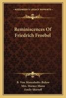 Reminiscences Of Friedrich Froebel