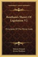 Bentham's Theory Of Legislation V2