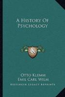 A History Of Psychology