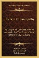 History Of Homeopathy