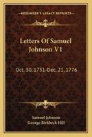 Letters Of Samuel Johnson V1