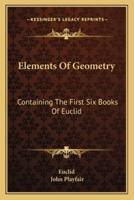 Elements Of Geometry