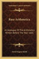 Rara Arithmetica