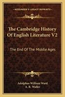 The Cambridge History Of English Literature V2