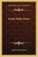 Greek Melic Poets